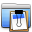 Aqua Stripped Folder Documents Icon 32x32 png